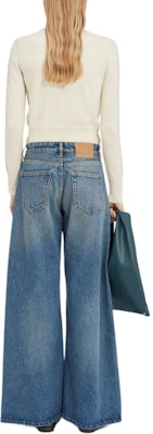 (W) MM6 Maison Margiela 象牙色修身短版圓領毛衣 FW24 S52HL0022M13037102 Shop (W) MM6 Maison Margiela 象牙色修身短版圓領毛衣 FW24 S52HL0022M13037102