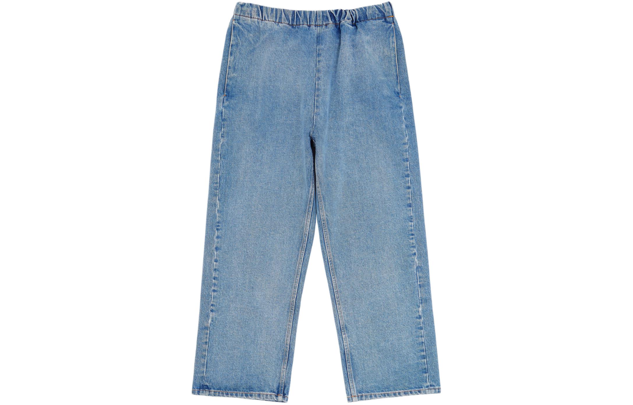 (Women) MM6 Maison Margiela  Light Blue Straight-Leg Elastic Denim Jeans. S52KA0491S30589978