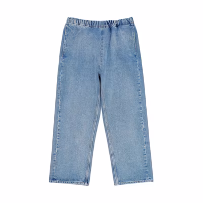 (Women) MM6 Maison Margiela Light Blue Straight-Leg Elastic Denim Jeans. S52KA0491S30589978