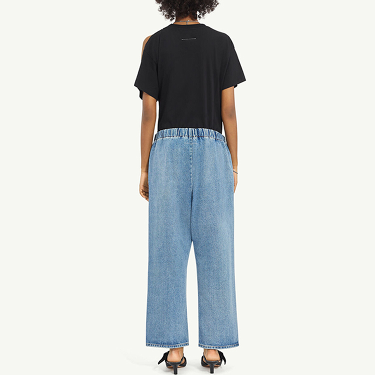 (Women) MM6 Maison Margiela  Light Blue Straight-Leg Elastic Denim Jeans. S52KA0491S30589978 圖 4