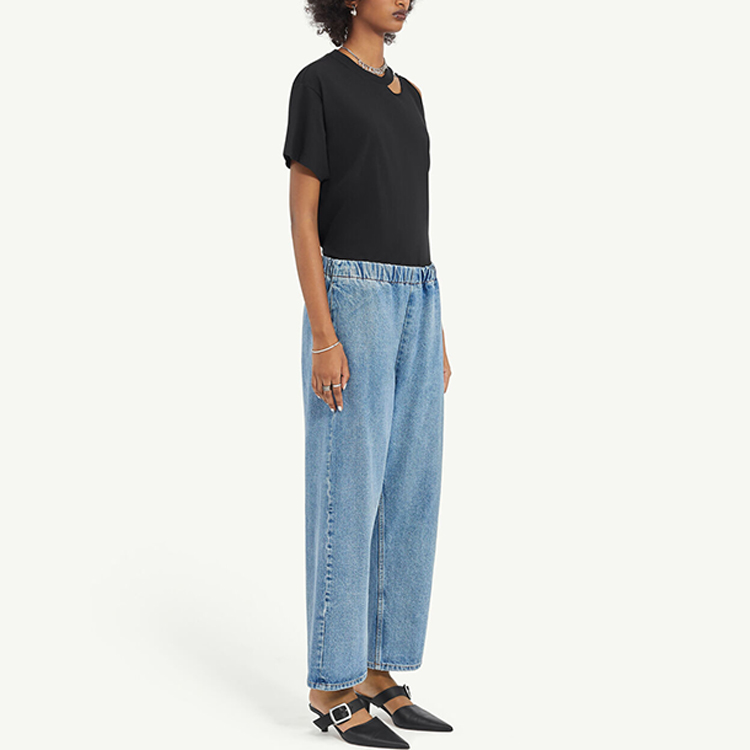 (Women) MM6 Maison Margiela  Light Blue Straight-Leg Elastic Denim Jeans. S52KA0491S30589978 圖 5