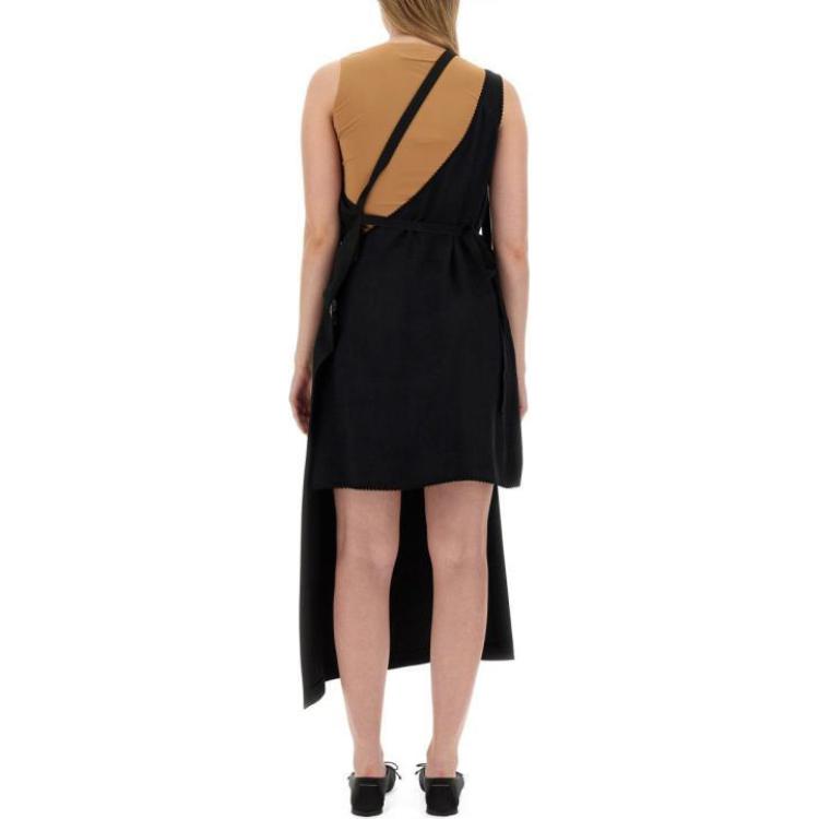 Purchase (W) MM6 Maison Margiela 深藍不對稱修身中長吊帶裙 S62NC0150S76435900