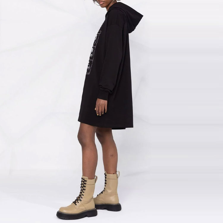 Purchase (Women) MM6 Maison Margiela  Oversized Casual Solid Print Sweatshirt Dress S52CT0651S23962-900