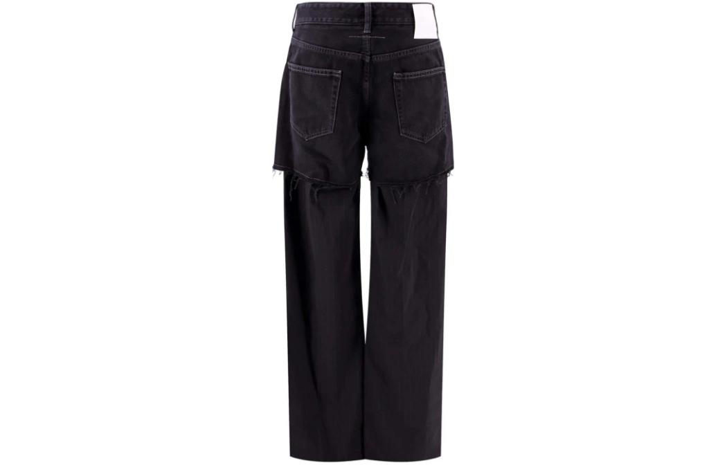 Order (W) Vaqueros Negros Slim Fit Rectos con Cremallera de MM6 Maison Margiela. S52LA0198STZ086-961