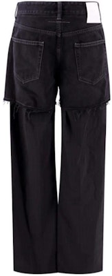 (W) Vaqueros Negros Slim Fit Rectos con Cremallera de MM6 Maison Margiela. S52LA0198STZ086-961 Order (W) Vaqueros Negros Slim Fit Rectos con Cremallera de MM6 Maison Margiela. S52LA0198STZ086-961