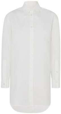 (Women) MM6 Maison Margiela White Long Sleeve Solid Single-Breasted Shirt S52DL0187S47294 Buy (Women) MM6 Maison Margiela White Long Sleeve Solid Single-Breasted Shirt S52DL0187S47294
