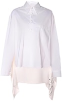 (Women) MM6 Maison Margiela White Single-Breasted Oversized Shirt. S62DL0042STZ008963 (Women) MM6 Maison Margiela White Single-Breasted Oversized Shirt. S62DL0042STZ008963