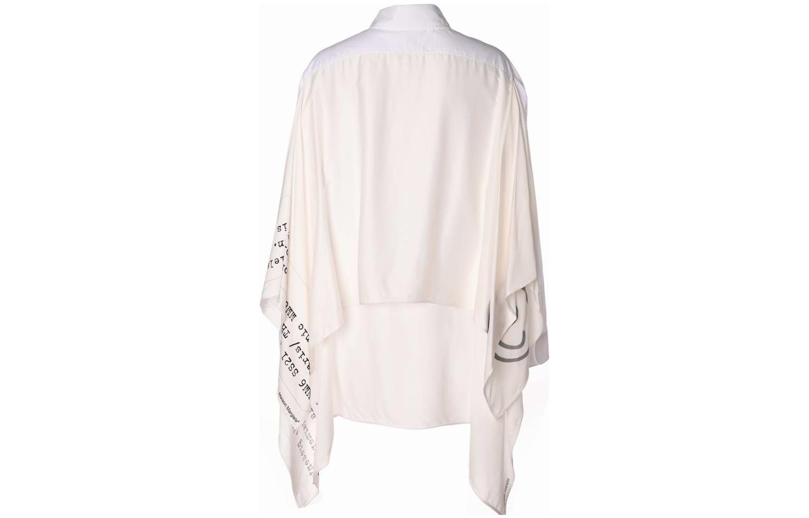 Lookbook (W) MM6 メゾン マルジェラ ホワイト シングルブレスト オーバーサイズ シャツ S62DL0042STZ008963