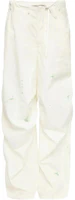 Order (W) MM6 Maison Margiela 白色噴漆側口袋休閒長褲。 S62KB0240M35458-101