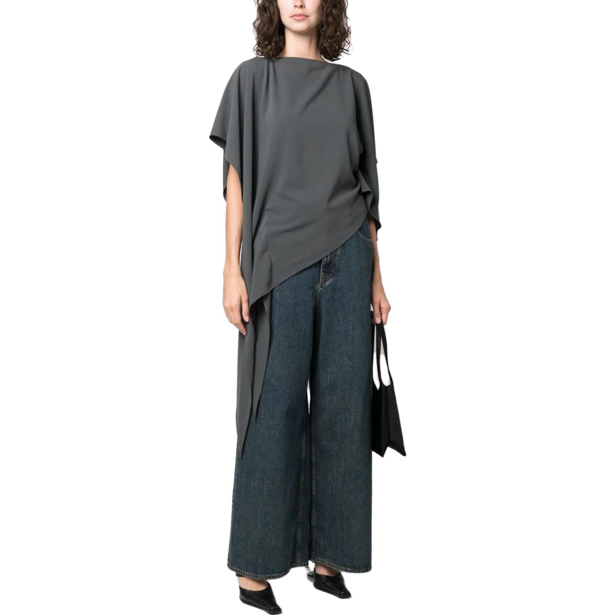 Lookbook (W) MM6 Maison Margiela 寬版抽繩牛仔褲 靛藍蓝。 S62LB0143S30844-961