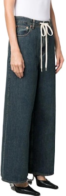 (W) MM6 Maison Margiela 寬版抽繩牛仔褲 靛藍蓝。 S62LB0143S30844-961 Purchase (W) MM6 Maison Margiela 寬版抽繩牛仔褲 靛藍蓝。 S62LB0143S30844-961