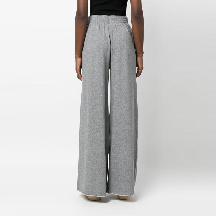 Shop (Women) MM6 Maison Margiela  Wide-Leg Logo Print Casual Pants S52KA0396S25575853M