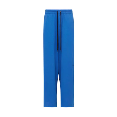 (Women) MM6 Maison Margiela Wide-Leg Relaxed Pants Dark Blue SS24 S62KB0198S23962-Rroyal blue