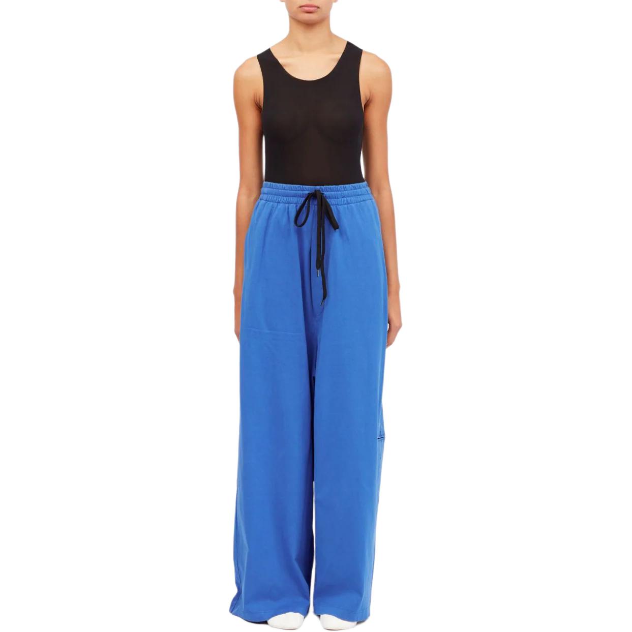 Lookbook (W) MM6 Maison Margiela 寬鬆直筒長褲 深藍色 SS24 S62KB0198S23962-Rroyal blue