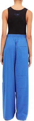 (W) MM6 Maison Margiela 寬鬆直筒長褲 深藍色 SS24 S62KB0198S23962-Rroyal blue Purchase (W) MM6 Maison Margiela 寬鬆直筒長褲 深藍色 SS24 S62KB0198S23962-Rroyal blue
