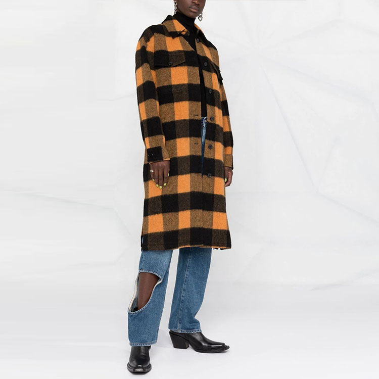 (Women) MM6 Maison Margiela  Yellow Plaid Contrast Coat S52AM0174S53979001F 圖 3