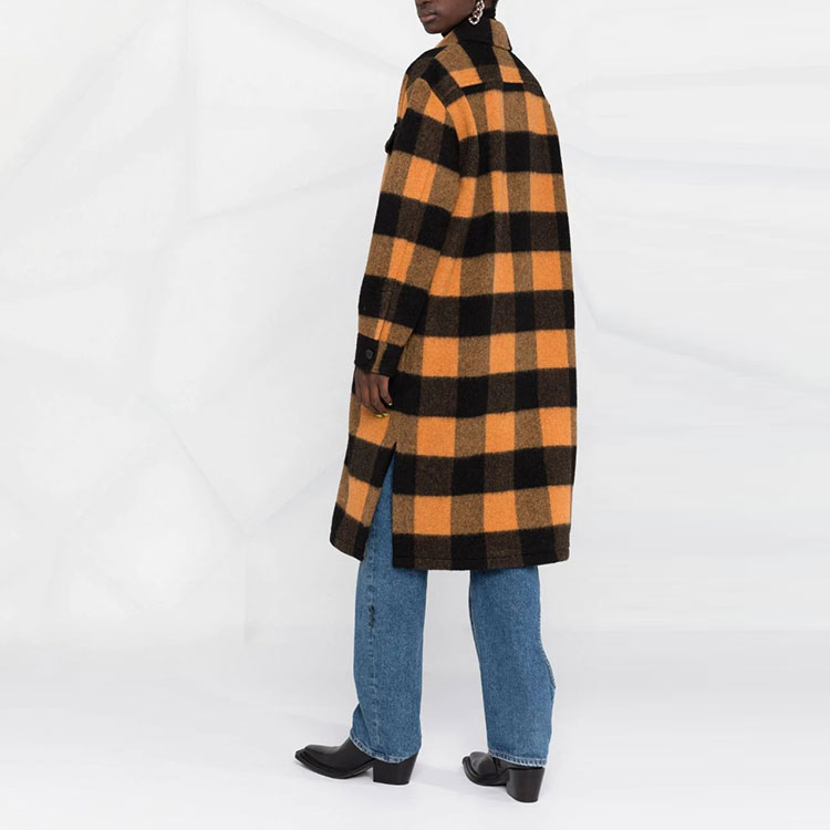 (Women) MM6 Maison Margiela  Yellow Plaid Contrast Coat S52AM0174S53979001F 圖 4