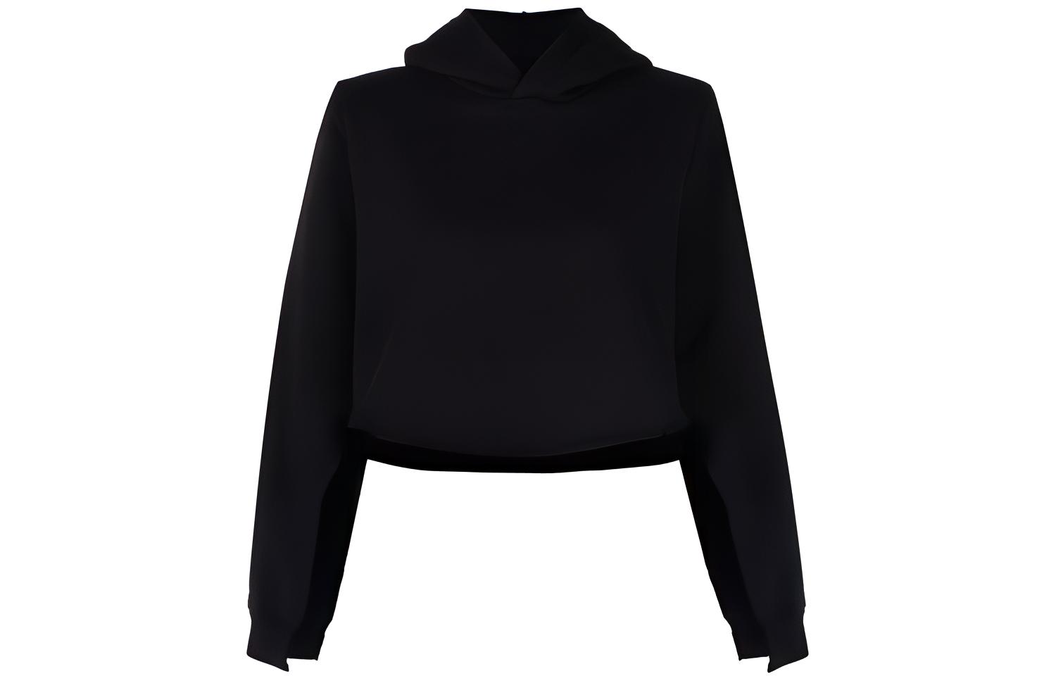 (Women) MM6 Maison Margiela Cut-Out Sleeve Hoodie  Black FW21. S52GU0159S25337-900