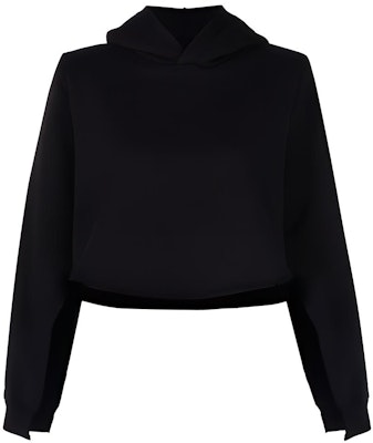 (W) MM6 Maison Margiela 黑色切割袖連帽衫 FW21 中性時尚款式。 S52GU0159S25337-900 Buy (W) MM6 Maison Margiela 黑色切割袖連帽衫 FW21 中性時尚款式。 S52GU0159S25337-900