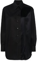 (Women) MM6 Maison Margiela Distressed Patchwork Button Shirt Women’s Black FW24. S52DT0036S47294-BLACK (Women) MM6 Maison Margiela Distressed Patchwork Button Shirt Women’s Black FW24. S52DT0036S47294-BLACK