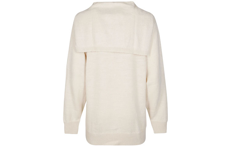 Lookbook (Women) MM6 Maison Margiela FW21  Beige Loose-Fit Wool Pullover Sweater. S52HA0229S17774103