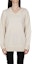Shop (Women) MM6 Maison Margiela FW21 Beige Loose-Fit Wool Pullover Sweater. S52HA0229S17774103