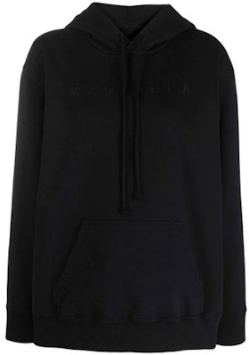(Women) MM6 Maison Margiela FW21 Black Logo Drawstring Knit Hoodie. S52GU0152S25337900 Order (Women) MM6 Maison Margiela FW21 Black Logo Drawstring Knit Hoodie. S52GU0152S25337900