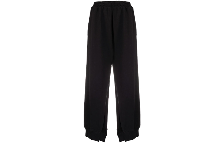 (Women) MM6 Maison Margiela FW21  Black Side-Slit Loose Fit Sweatpants S52KA0278S25337900