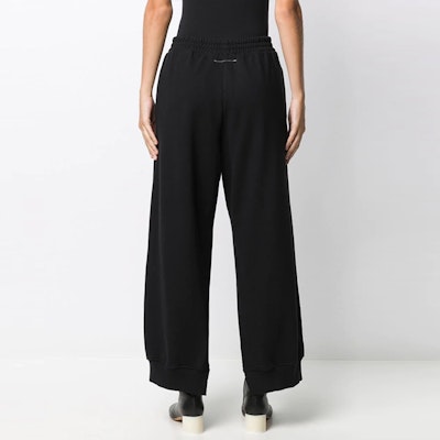 (Women) MM6 Maison Margiela FW21 Black Side-Slit Loose Fit Sweatpants S52KA0278S25337900 Purchase (Women) MM6 Maison Margiela FW21 Black Side-Slit Loose Fit Sweatpants S52KA0278S25337900