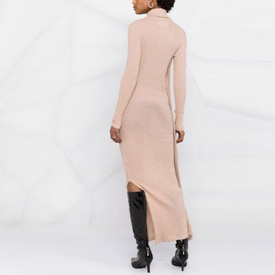 (W) MM6 Maison Margiela FW21 Coklat Gaun Knit Lengan Panjang Leher Penyu S52CT0643S23735121 Shop (W) MM6 Maison Margiela FW21 Coklat Gaun Knit Lengan Panjang Leher Penyu S52CT0643S23735121