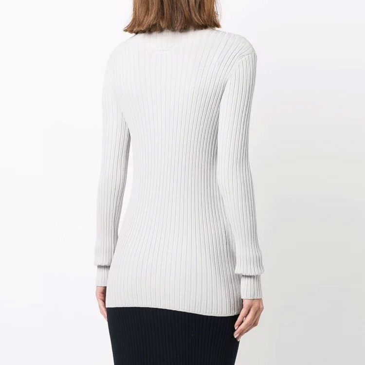 Shop (W) MM6 Maison Margiela FW21 針織鈕扣細節毛衣 灰色. S52HA0223S16773856