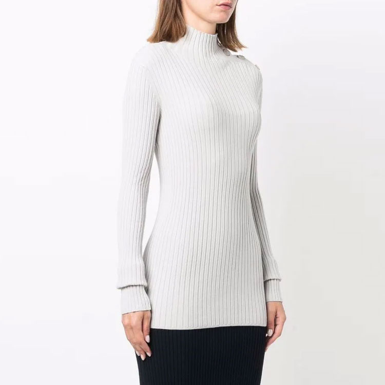 Purchase (W) MM6 Maison Margiela FW21 針織鈕扣細節毛衣 灰色. S52HA0223S16773856