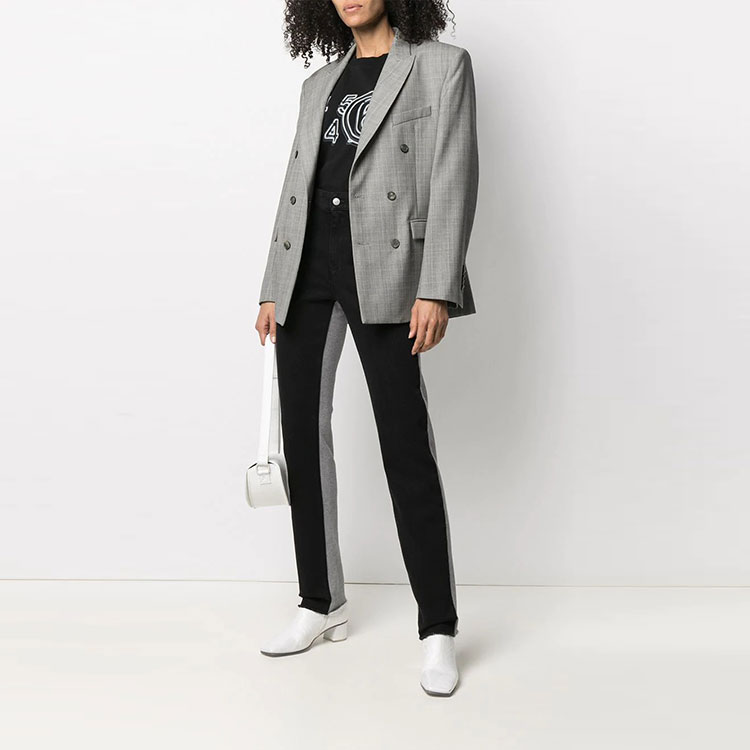 Lookbook (Women) MM6 Maison Margiela FW21  Slim-Fit Patchwork Casual Pants Black S52LA0144STN985961