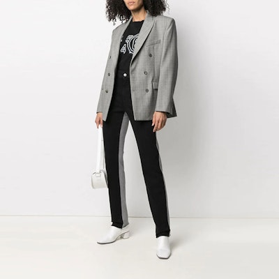 (Women) MM6 Maison Margiela FW21 Slim-Fit Patchwork Casual Pants Black S52LA0144STN985961 Lookbook (Women) MM6 Maison Margiela FW21 Slim-Fit Patchwork Casual Pants Black S52LA0144STN985961