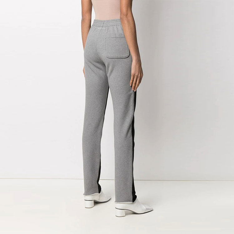 Purchase (Women) MM6 Maison Margiela FW21  Slim-Fit Patchwork Casual Pants Black S52LA0144STN985961