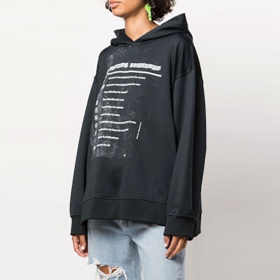 (Women) MM6 Maison Margiela FW21 Motocross Print Hoodie Women’s Black. S52GU0144S23959 Purchase (Women) MM6 Maison Margiela FW21 Motocross Print Hoodie Women’s Black. S52GU0144S23959