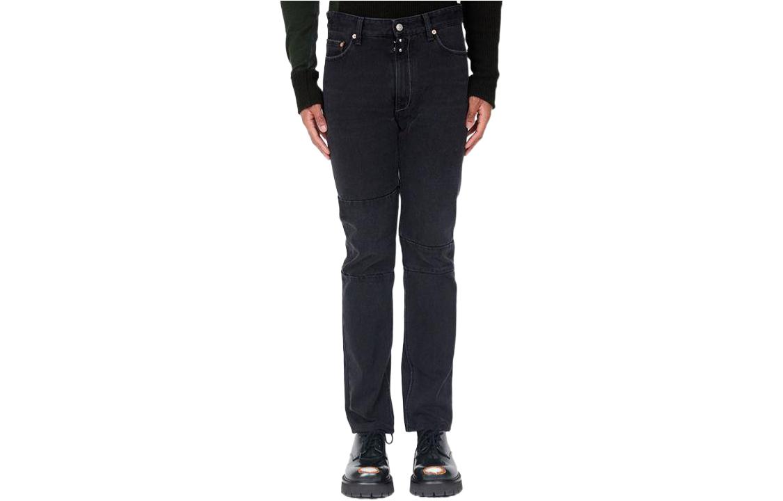 (Women) MM6 Maison Margiela FW22  Black Asymmetric Straight-Leg Jeans. S62LB0094S30743-900 圖 2