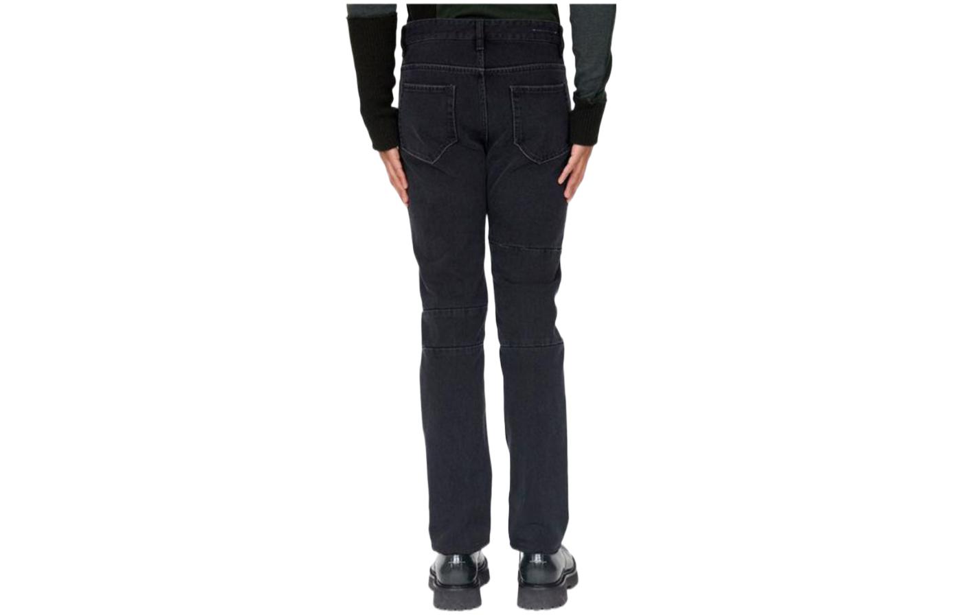 (Women) MM6 Maison Margiela FW22  Black Asymmetric Straight-Leg Jeans. S62LB0094S30743-900 圖 3