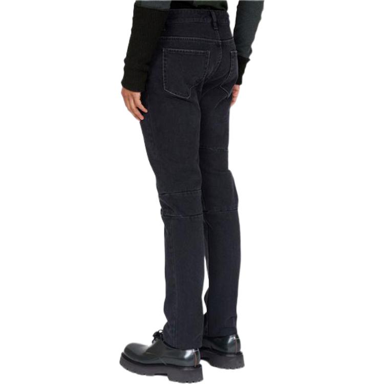 (Women) MM6 Maison Margiela FW22  Black Asymmetric Straight-Leg Jeans. S62LB0094S30743-900 圖 5