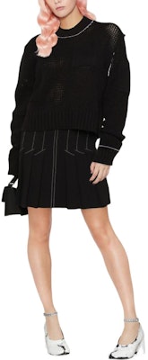 (W) MM6 Maison Margiela FW22 黑色羊毛針織套頭毛衣 S52GP0116S18052900F Shop (W) MM6 Maison Margiela FW22 黑色羊毛針織套頭毛衣 S52GP0116S18052900F