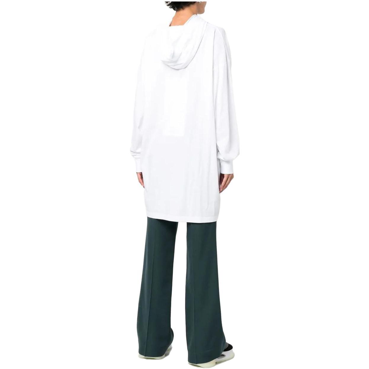 Shop (Women) MM6 Maison Margiela FW22  Oversized Hoodie White S62CT0224S23588100