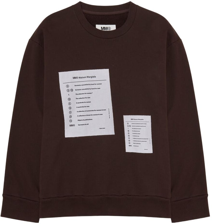 women-mm-6-maison-margiela-fw-22-contrast-patch-brown-crewneck-pullover-sweatshirt-women-s52-gu-0171-s25537143