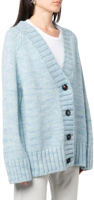 (W) MM6 Maison Margiela FW22寬鬆V領鈕扣薄針織衫淺藍毛衣 SI0GP0004S17802488M Purchase (W) MM6 Maison Margiela FW22寬鬆V領鈕扣薄針織衫淺藍毛衣 SI0GP0004S17802488M