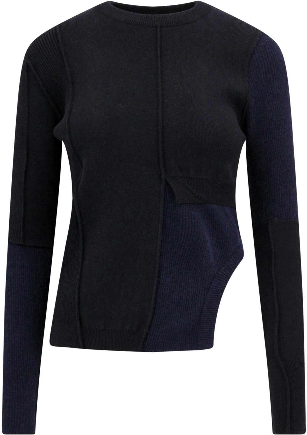 women-mm-6-maison-margiela-fw-23-asymmetric-long-sleeve-sweater-black-s52-hl-0012-s18283002-f