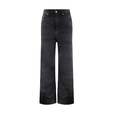 (Women) MM6 Maison Margiela FW23 Classic Flared Black Denim Jeans for Women. S52LA0201S30868961