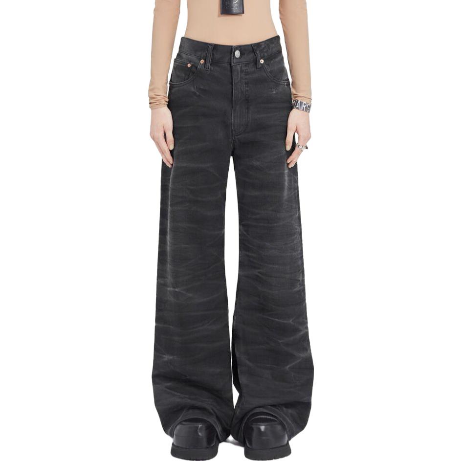 Lookbook (W) Jeans de Mezclilla Negros Acampanados Clásicos MM6 Maison Margiela FW23 Mujer. S52LA0201S30868961