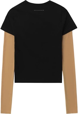 (W) MM6 Maison Margiela FW24 Kaos Lengan Panjang Hitam Crewneck Kontras. S52GC0317MTJ008961 Lookbook (W) MM6 Maison Margiela FW24 Kaos Lengan Panjang Hitam Crewneck Kontras. S52GC0317MTJ008961