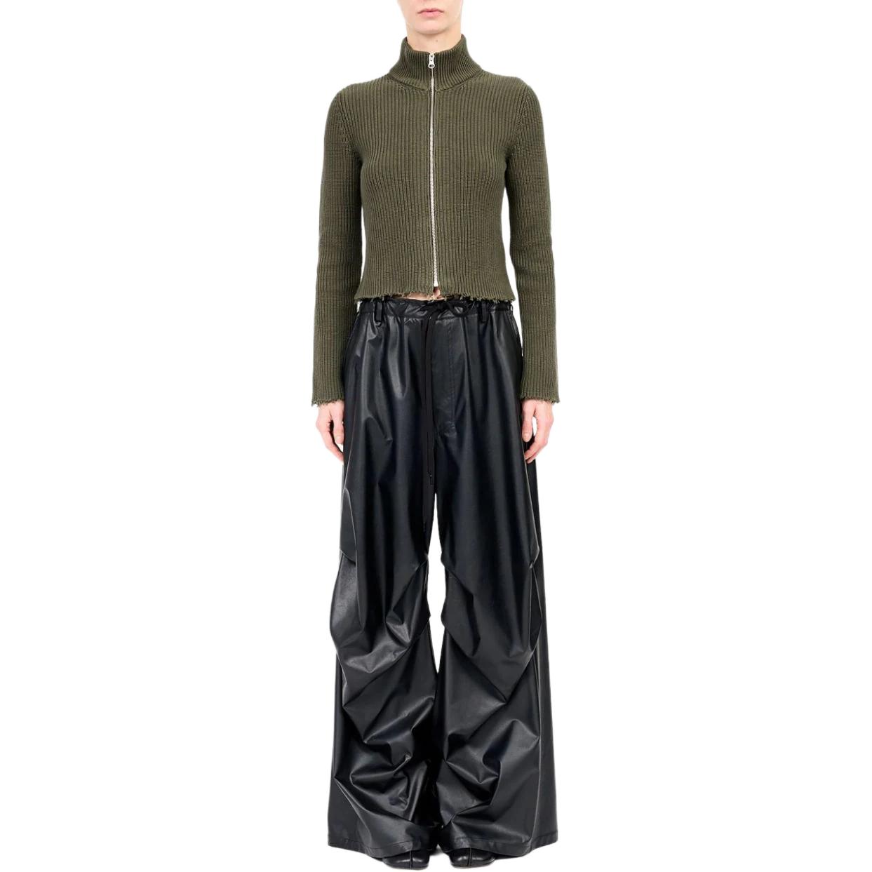 Lookbook (W) MM6 Maison Margiela FW24 黑色百褶寬腿休閒長褲 S52KA0510S53057-BLACK