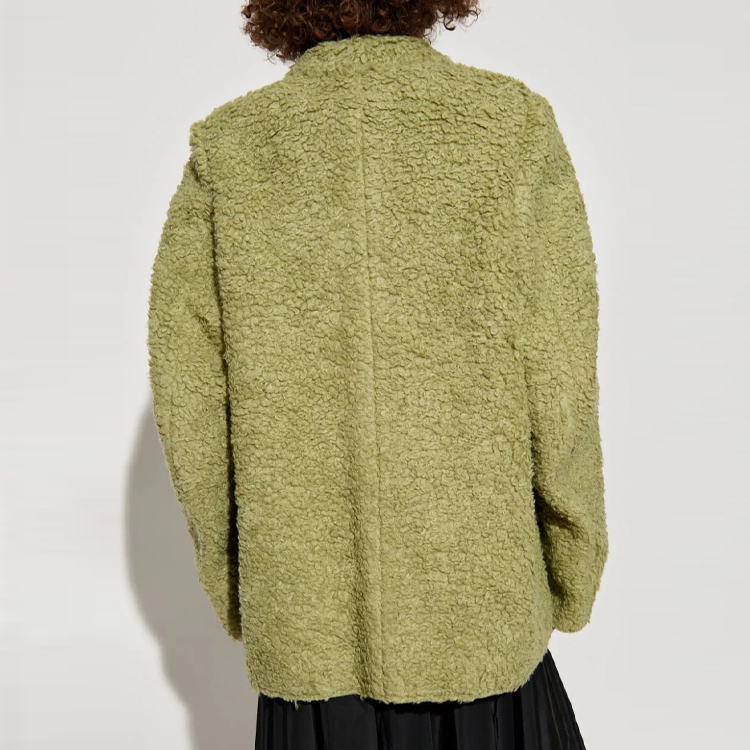 Shop (W) Jaket Lengan Panjang Logo Hijau MM6 Maison Margiela FW24. S62BN0101M25010-GREEN