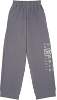 (Women) MM6 Maison Margiela FW24 Grey Logo Print Straight-Leg Casual Pants S52KA0505S25606-860 (Women) MM6 Maison Margiela FW24 Grey Logo Print Straight-Leg Casual Pants S52KA0505S25606-860